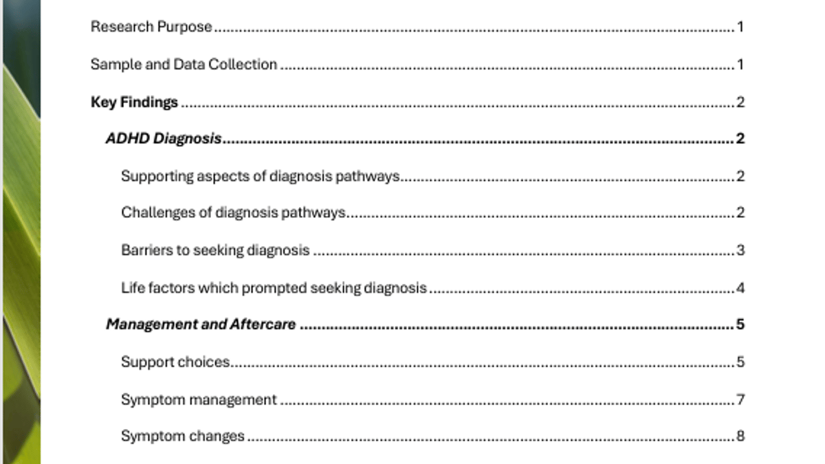 ADHD Diagnosis research report 2026