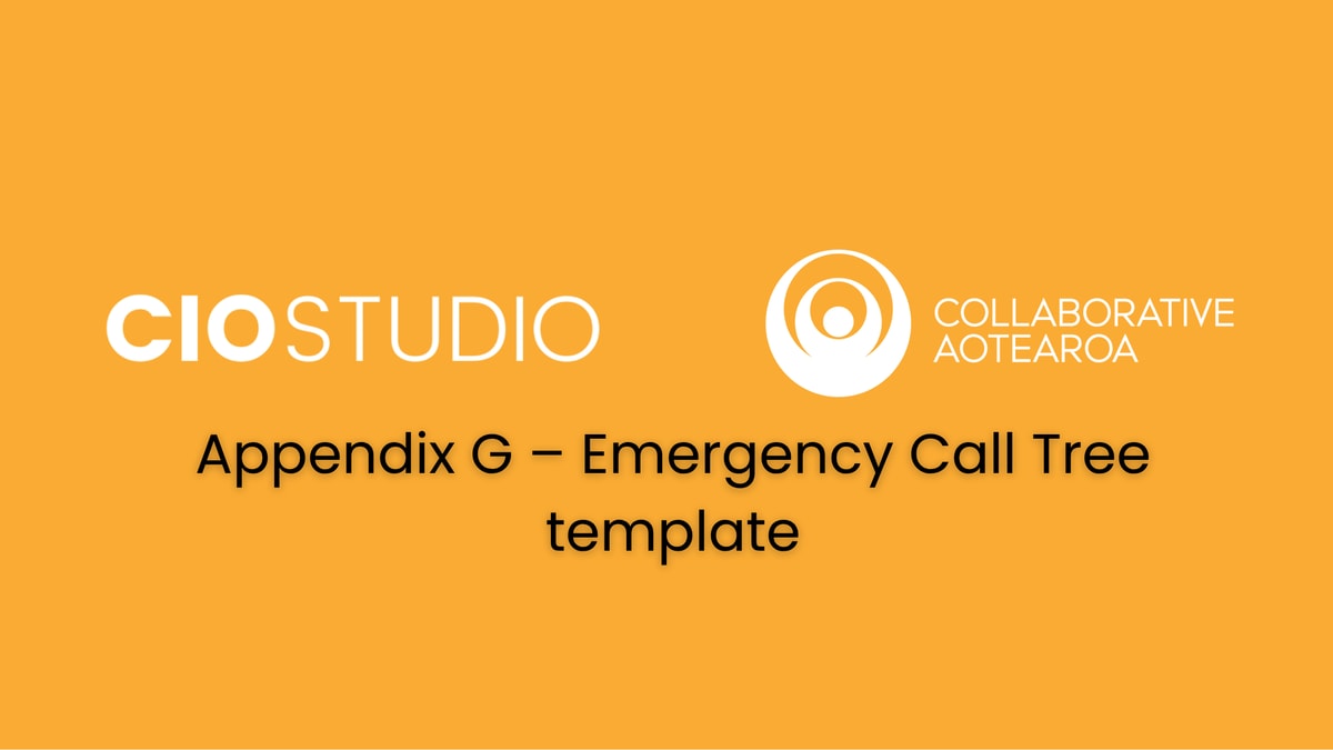 Appendix G – Emergency Call Tree Cyber Resource 